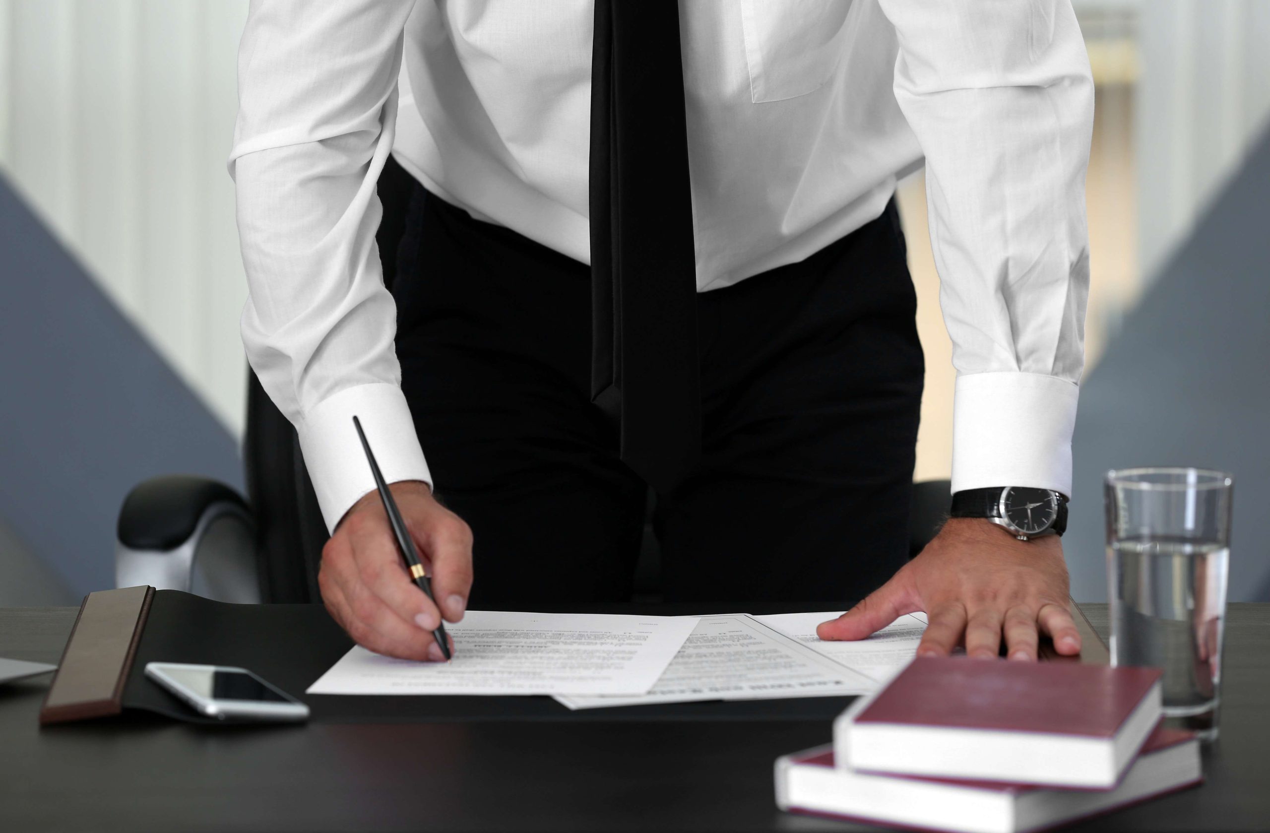 Man working in modern office