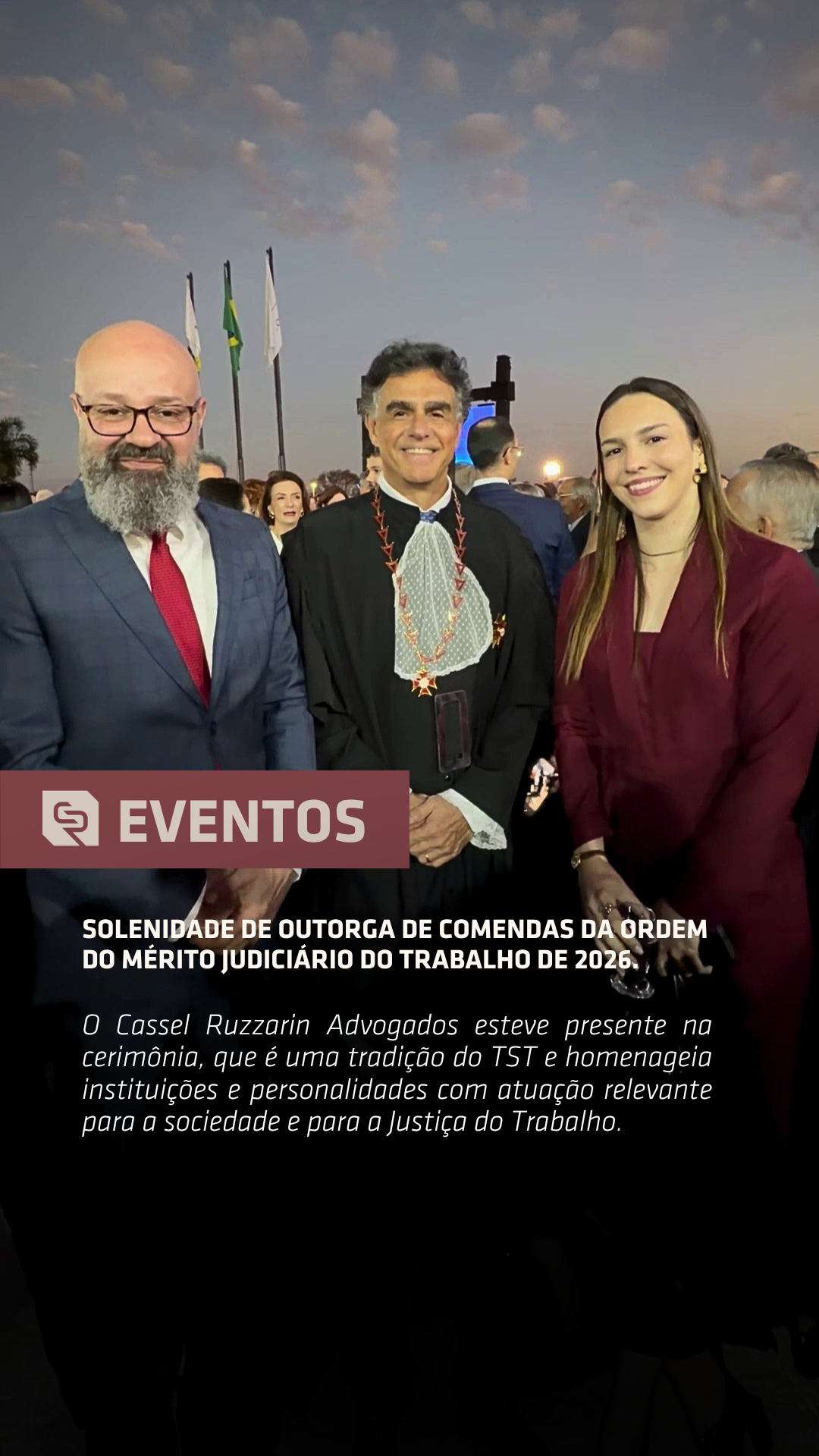 Prévia do vídeo com os melhores momentos da cerimônia da Ordem do Mérito Judiciário do Trabalho de 2026