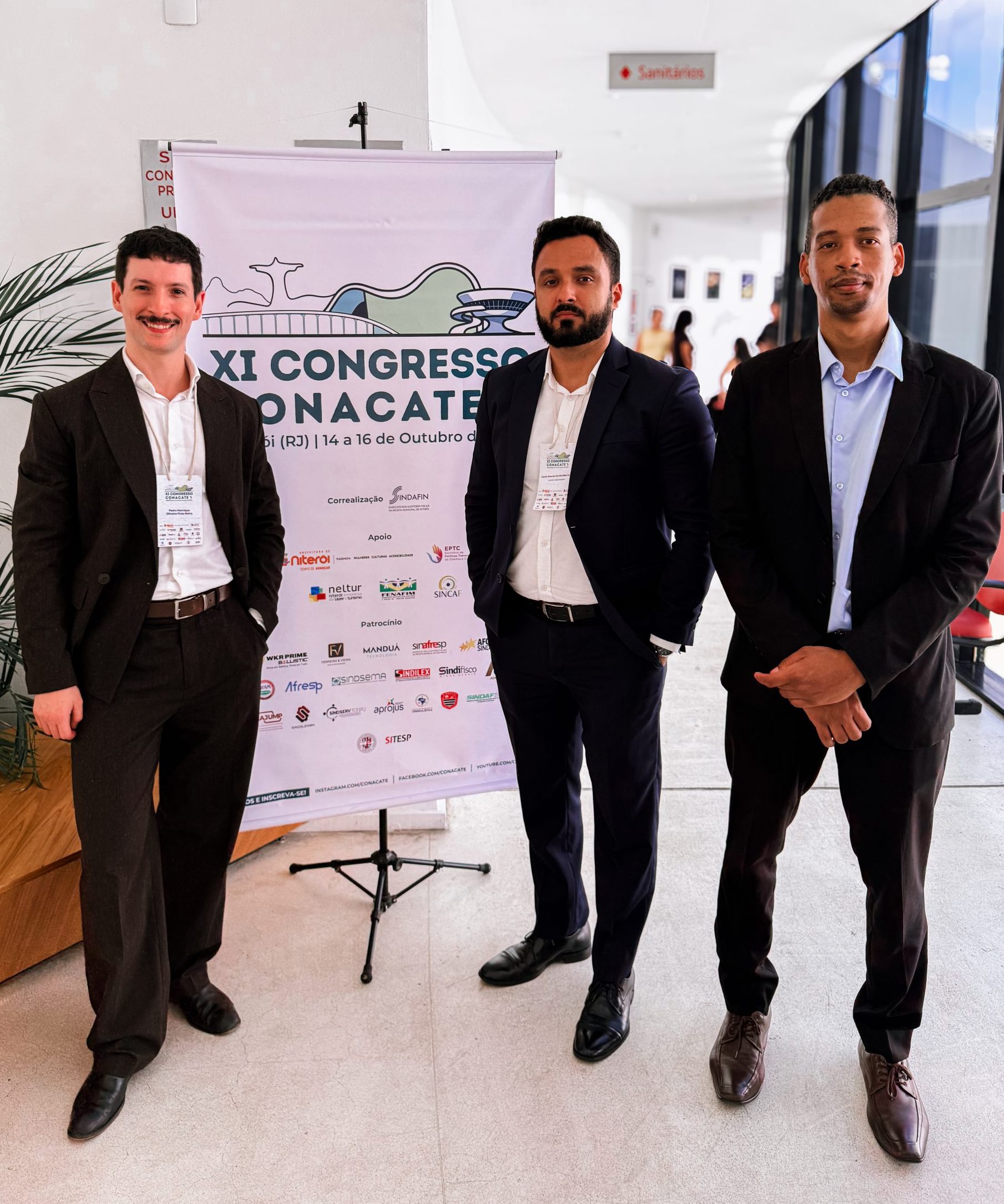Cláudio Manhães e Pedro Henrique Meira no XI Congresso da CONACATE